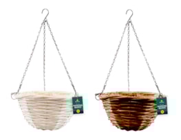 Wholesale Round Willow Hanging Basket 24.5cm Wholesale Round Willow Hanging Basket 24.5cm