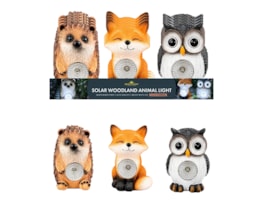 Wholesale Woodland Animal Solar Light 12cm CDU