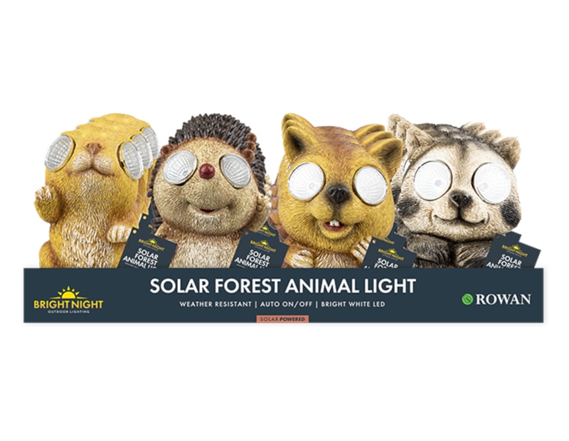 Wholesale Forest Animal Solar Light 11cm CDU Wholesale Forest Animal Solar Light 11cm CDU