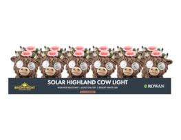 Wholesale Highland Cow Solar Light 10cm CDU Wholesale Highland Cow Solar Light 10cm CDU