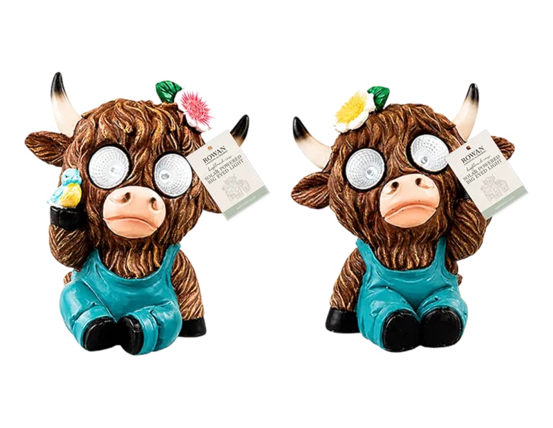 Wholesale Highland Cow Solar Light 22cm Wholesale Highland Cow Solar Light 22cm