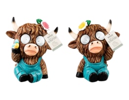 Wholesale Highland Cow Solar Light 22cm