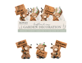 Wholesale Highland Cow Decoration 9cm CDU Wholesale Highland Cow Decoration 9cm CDU
