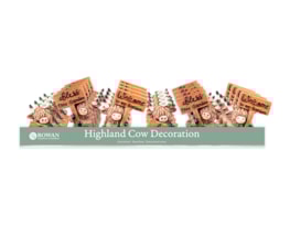 Wholesale Highland Cow Decoration 9cm CDU Wholesale Highland Cow Decoration 9cm CDU