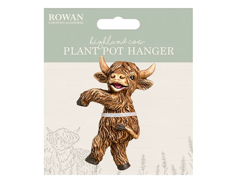 Wholesale Highland Cow Plant Pot Hanger Wholesale Highland Cow Plant Pot Hanger