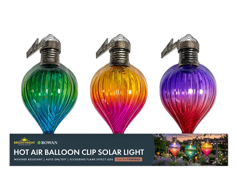 Wholesale Hot Air Balloon Clip Solar Light CDU Wholesale Hot Air Balloon Clip Solar Light CDU