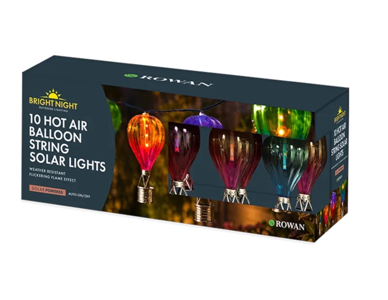 Hot Air Balloon String Solar Lights 10pk Hot Air Balloon String Solar Lights 10pk