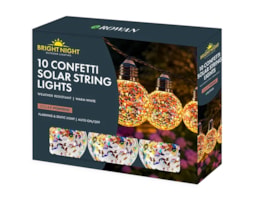 Confetti Solar String Lights 10pk
