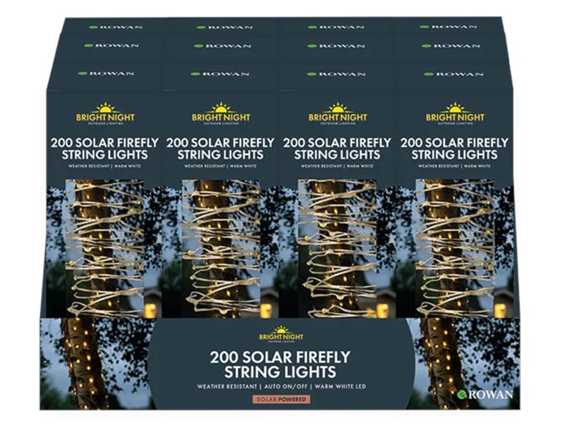 200 Solar Firefly String Lights Warm White CDU 200 Solar Firefly String Lights Warm White CDU