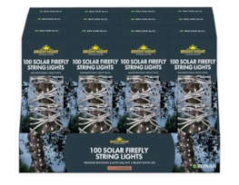 100 Solar Firefly String Lights Bright White CDU
