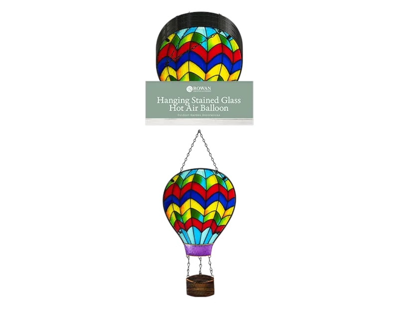 Hanging Stained Glass Hot Air Balloon CDU Hanging Stained Glass Hot Air Balloon CDU