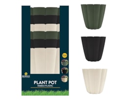 Plastic Ribbed Plant Pot 29cm CDU Plastic Ribbed Plant Pot 29cm CDU