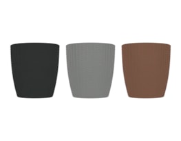 Rattan Effect Plant Pot 28cm