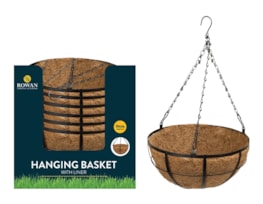 Deluxe Hanging Basket with Liner 30cm CDU