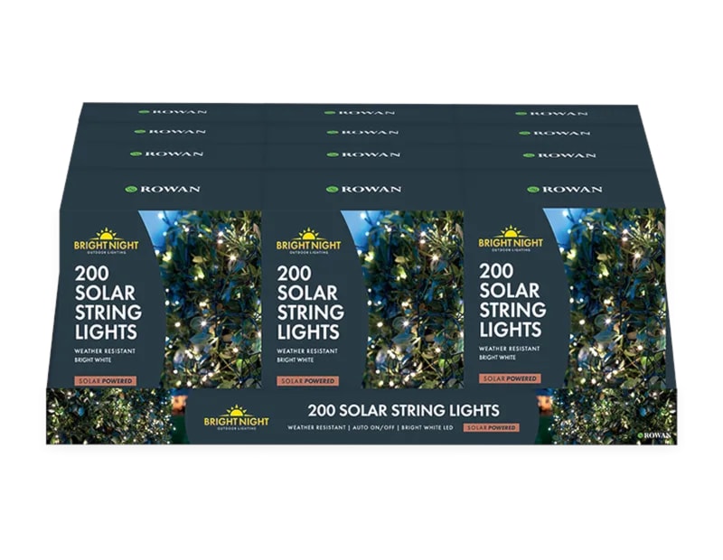 Wholesale 200 LED Solar String Lights Bright White CDU Wholesale 200 LED Solar String Lights Bright White CDU