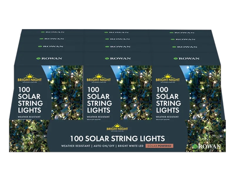 Wholesale 100 LED Solar String Lights Bright White CDU Wholesale 100 LED Solar String Lights Bright White CDU