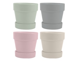 Wholesale Bright Ceramic Plant Pot & Saucer Wholesale Bright Ceramic Plant Pot & Saucer