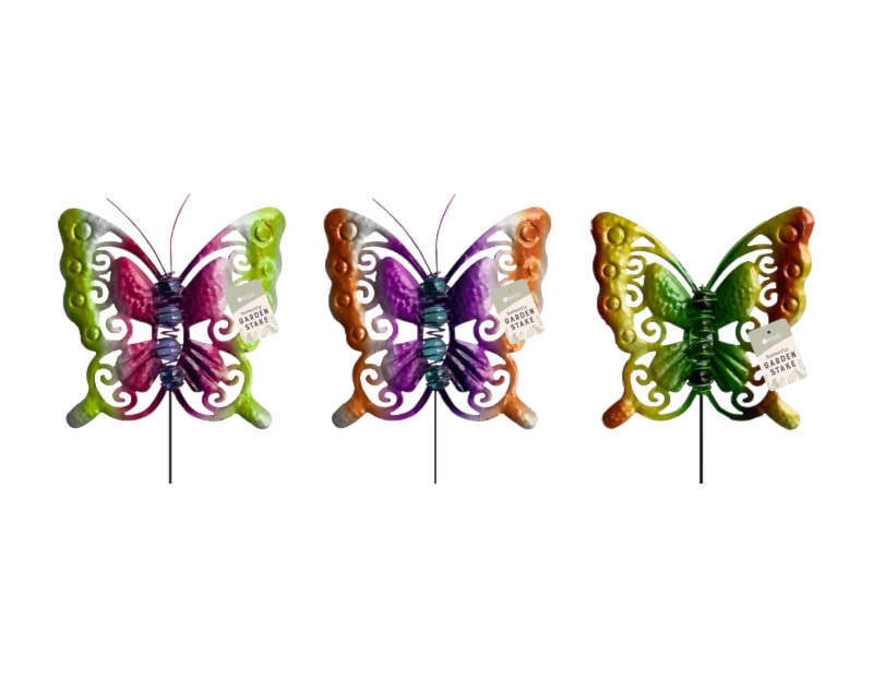 Wholesale Glass Bead Butterfly Garden Stakes | Gem Imports Ltd Wholesale Glass Bead Butterfly Garden Stakes | Gem Imports Ltd