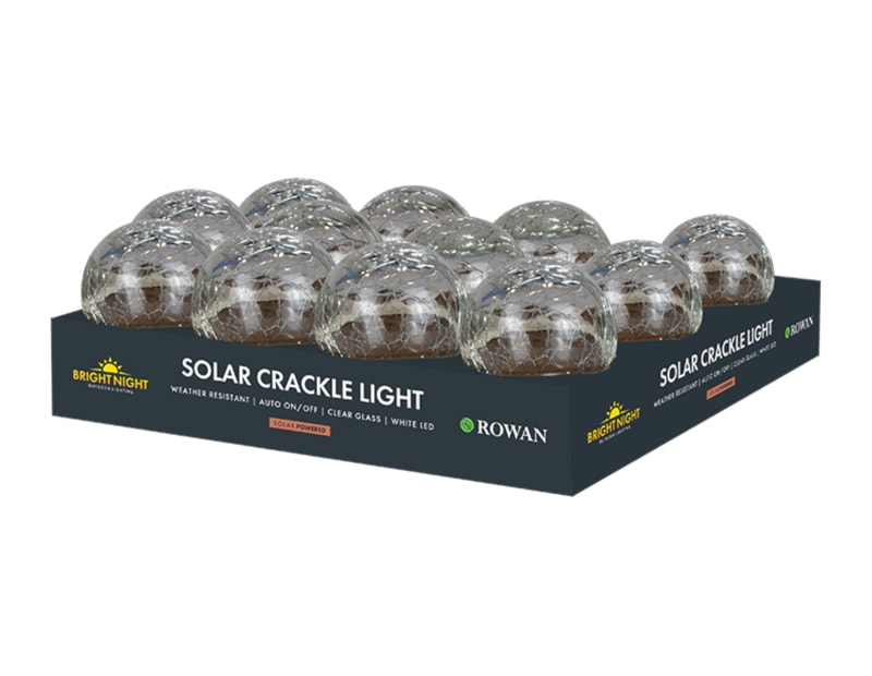 Wholesale Solar Clear Glass Crackle Ball Light Wholesale Solar Clear Glass Crackle Ball Light