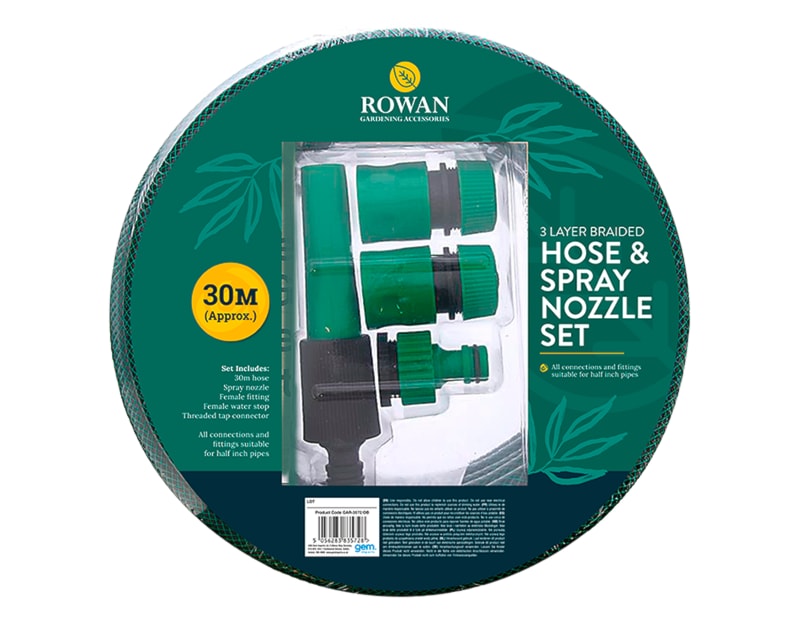 Wholesale 30m Hose & Spray nozzle set | Gem imports Ltd. Wholesale 30m Hose & Spray nozzle set | Gem imports Ltd.