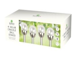 Wholesale Colour changing crackle ball solar lights 4pk
