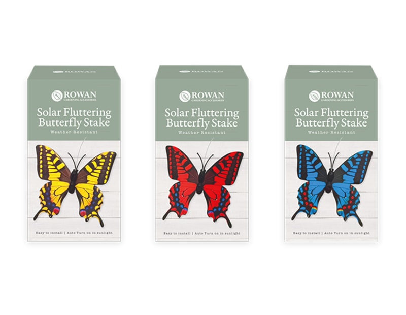 Wholesale Solar powered fluttering butterfly stake Wholesale Solar powered fluttering butterfly stake