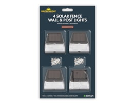 Wholesale Solar Powered Fence Wall and Post Light 4pk Wholesale Solar Powered Fence Wall and Post Light 4pk