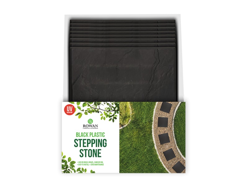 Wholesale Black Plastic Stepping Stone CDU Wholesale Black Plastic Stepping Stone CDU