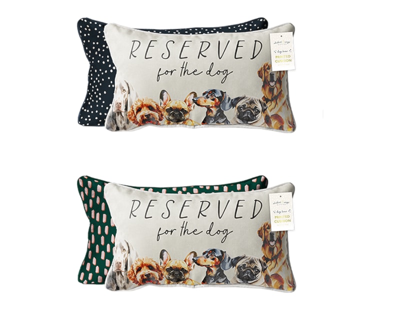 Wholesale Dog Print Cushion 44cm x 23cm Wholesale Dog Print Cushion 44cm x 23cm