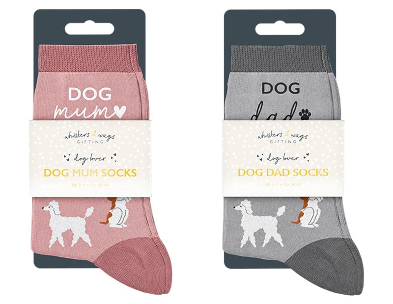 Wholesale Dog Mum & Dad Socks Wholesale Dog Mum & Dad Socks