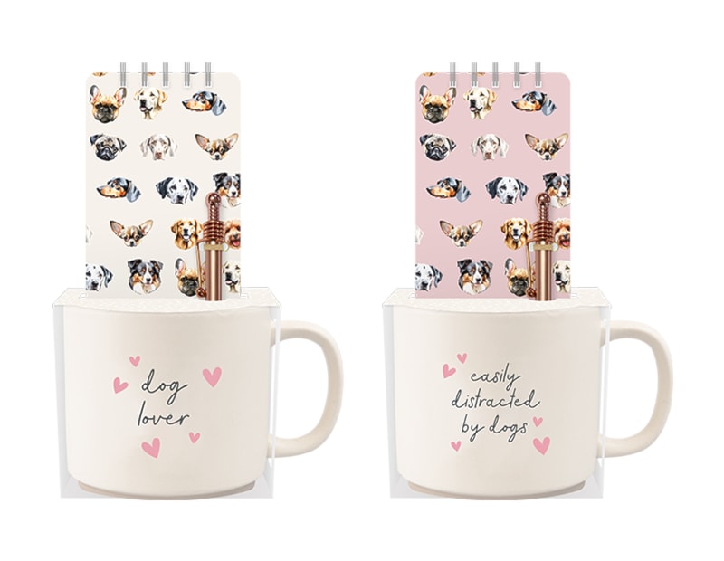 Wholesale Dog Mug and Notebook Set Wholesale Dog Mug and Notebook Set