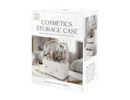 Wholesale White Cosmetic Storage Case with Handle & Drawers