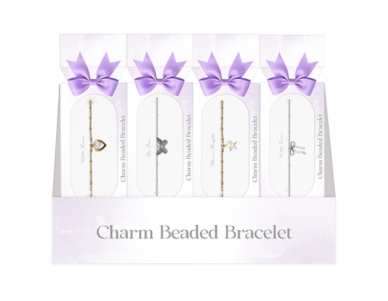 Wholesale Charm Beaded Bracelet CDU Wholesale Charm Beaded Bracelet CDU