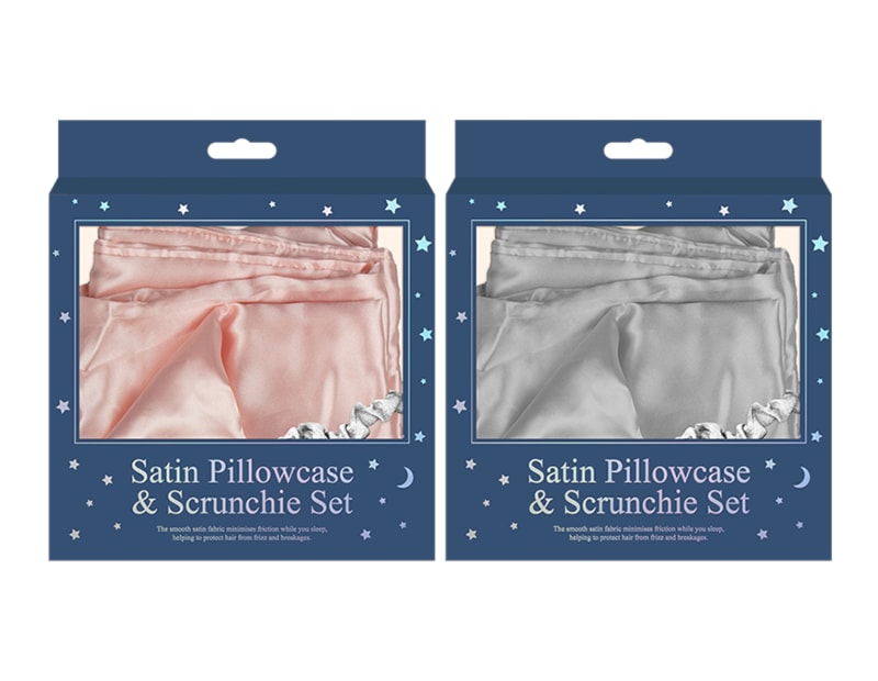 Wholesale Satin pillowcase & scrunchie set Wholesale Satin pillowcase & scrunchie set