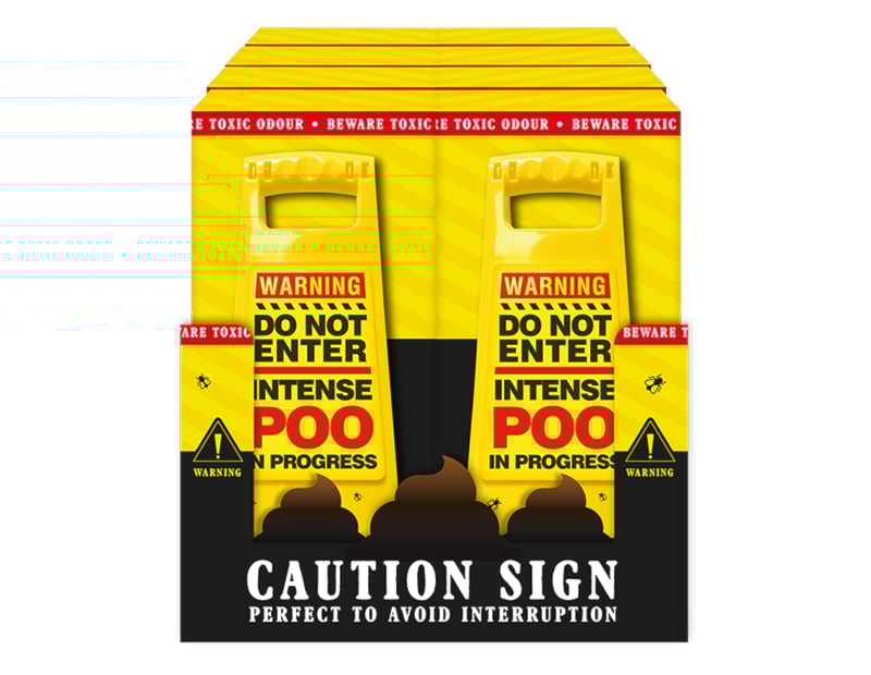 Wholesale Poo In Progress Warning Sign CDU Wholesale Poo In Progress Warning Sign CDU