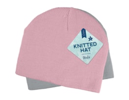Wholesale Girls Knitted Hat 2pk Asstd Sizes Wholesale Girls Knitted Hat 2pk Asstd Sizes