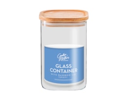 Wholesale Glass Container with Bamboo Lid 1500ml Wholesale Glass Container with Bamboo Lid 1500ml
