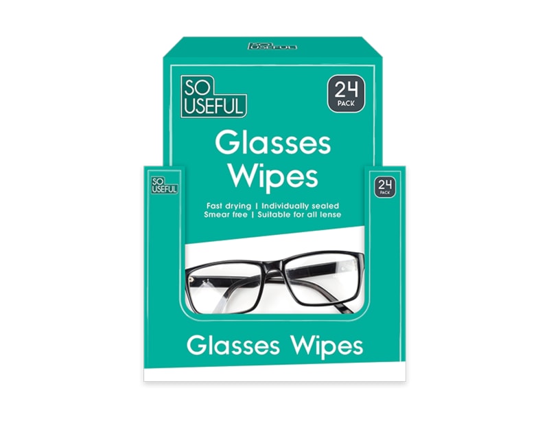 Wholesale Glasses Lens Wipes 24pk CDU Wholesale Glasses Lens Wipes 24pk CDU