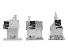 Wholesale Glitter House LED Decoration | Bulk Buy Christmas Ornaments Wholesale Glitter House LED Decoration | Bulk Buy Christmas Ornaments