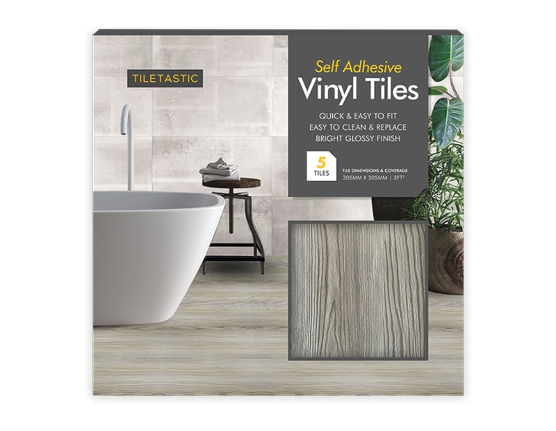 Wholesale Grey Wood Adhesive Vinyl Tiles 5pk Wholesale Grey Wood Adhesive Vinyl Tiles 5pk