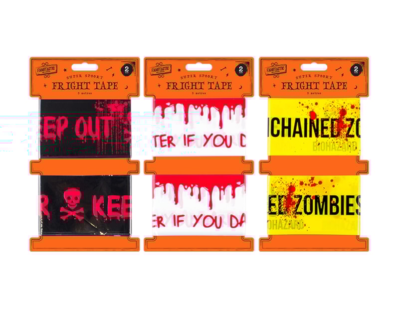 Wholesale Halloween Fright Tape Wholesale Halloween Fright Tape