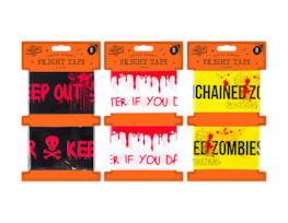 Wholesale Halloween Fright Tape Wholesale Halloween Fright Tape