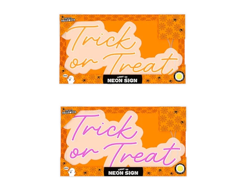 Wholesale Light Up Neon Trick Or Treat Sign Wholesale Light Up Neon Trick Or Treat Sign