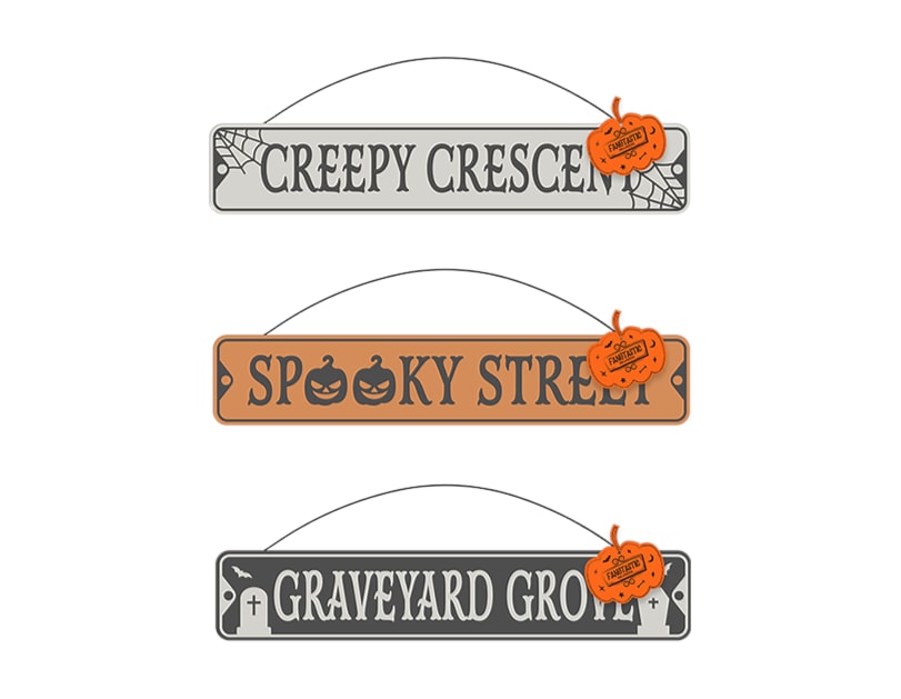 Wholesale Halloween Metal Plaque