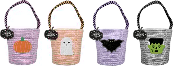 Wholesale Halloween Character Woven Bucket Bag