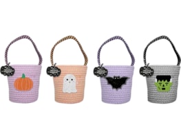 Wholesale Halloween Character Woven Bucket Bag