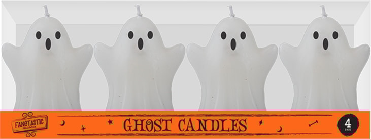 Wholesale Spooky Halloween Ghost Candles 4pk Wholesale Spooky Halloween Ghost Candles 4pk