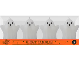 Wholesale Spooky Halloween Ghost Candles 4pk Wholesale Spooky Halloween Ghost Candles 4pk