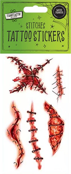 Wholesale Halloween Stitches Tattoo Stickers Wholesale Halloween Stitches Tattoo Stickers
