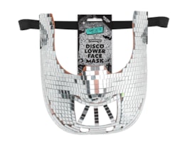 Wholesale Halloween Disco Mirrored Lower Face Mask Wholesale Halloween Disco Mirrored Lower Face Mask